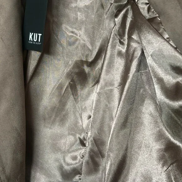 NWT Kut From the Kloth Vintage Suede Moto Jacket Biker Clothing - Picture 8 of 12